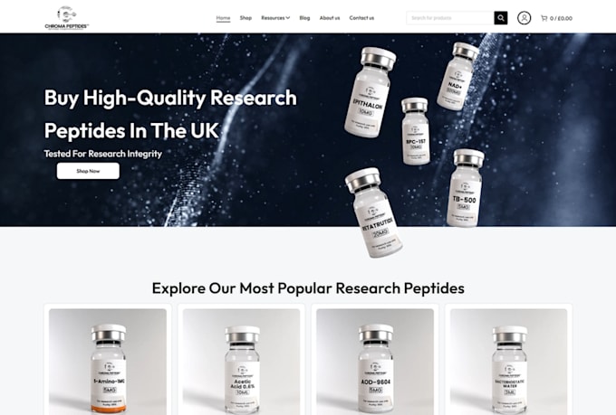 professional biotechnology websites peptides, sarms, and biomedical research